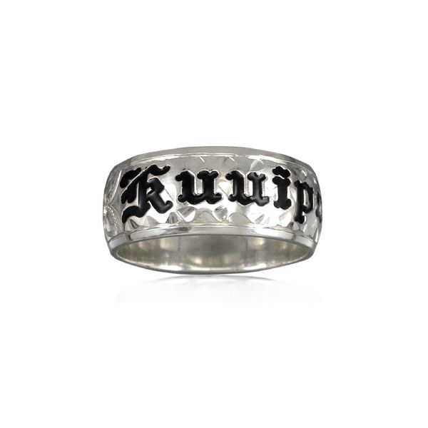92.5 Sterling Silver Personalized/Custom Made to Order 12mm Plumeria and Scroll Ring