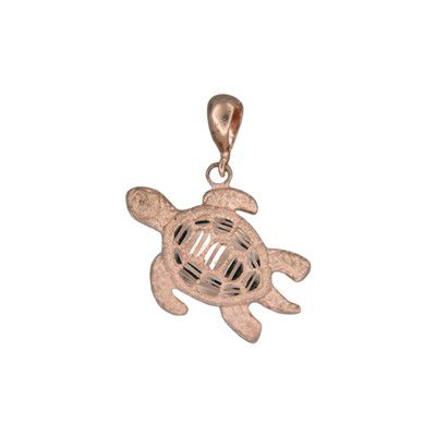 14KT Solid Rose Gold Haggan (Turtle) Pendant