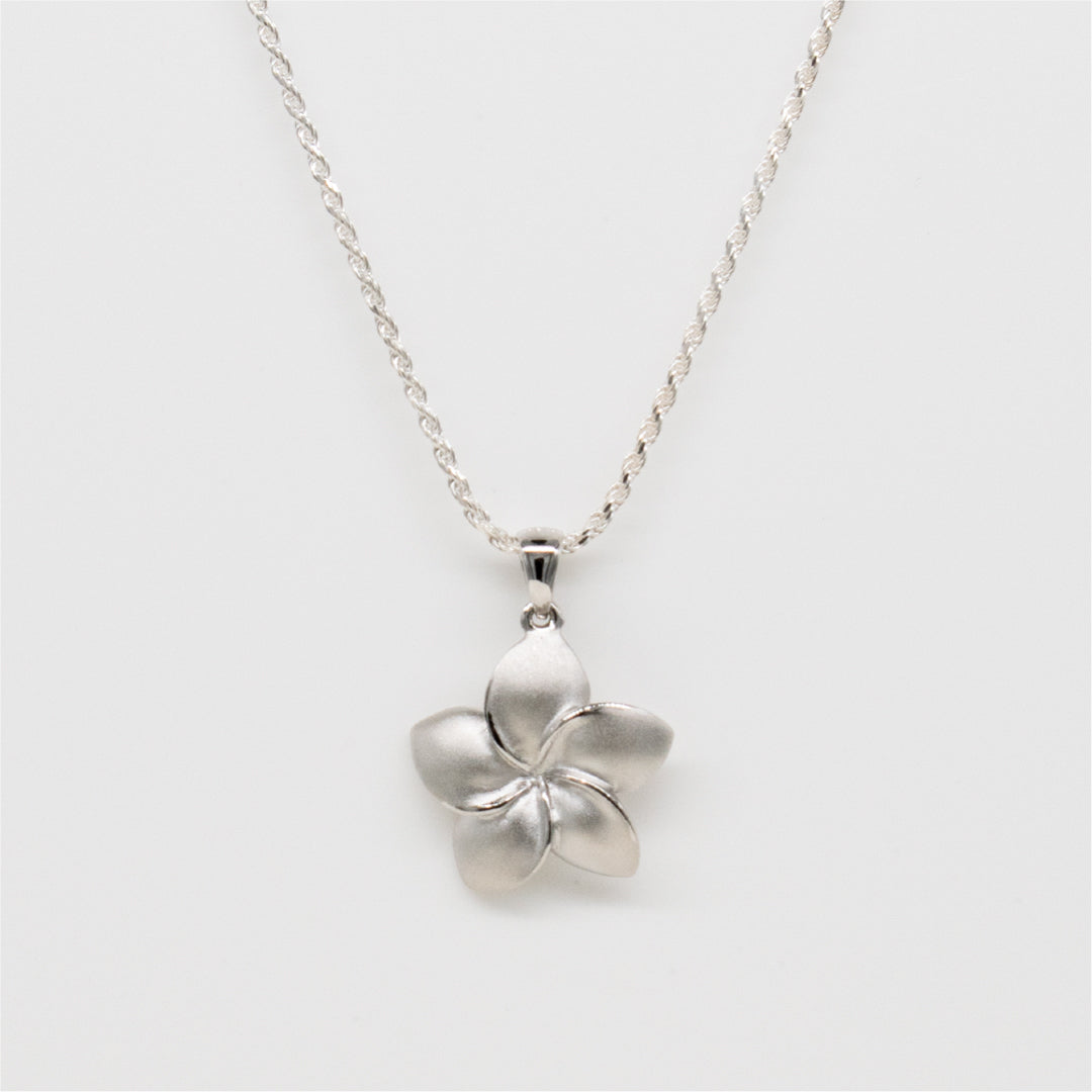 Plumeria Petals 3 Plumerias Necklace – Mikel Jewelry
