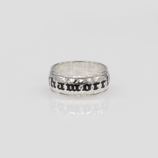 92.5 Sterling Silver Custom/Made To Order 8mm Chamorrita Plumeria and Scroll Ring